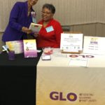 GLO at a book signing