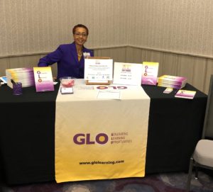 Glo at a book signing